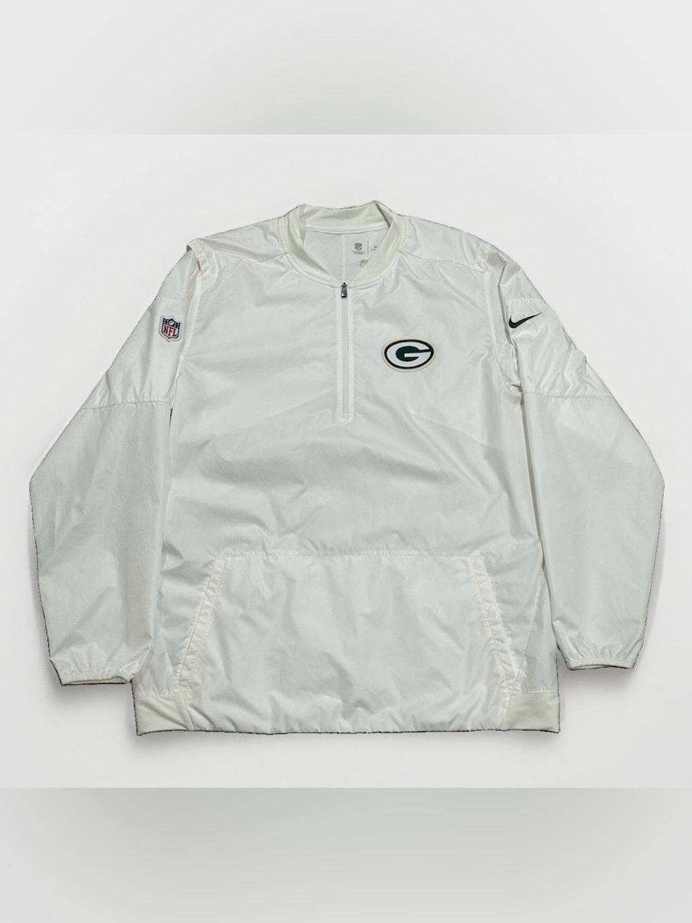 Nike Storm Fit Green Bay Packers NFL On Field Sideline Jacket White Men’s XL